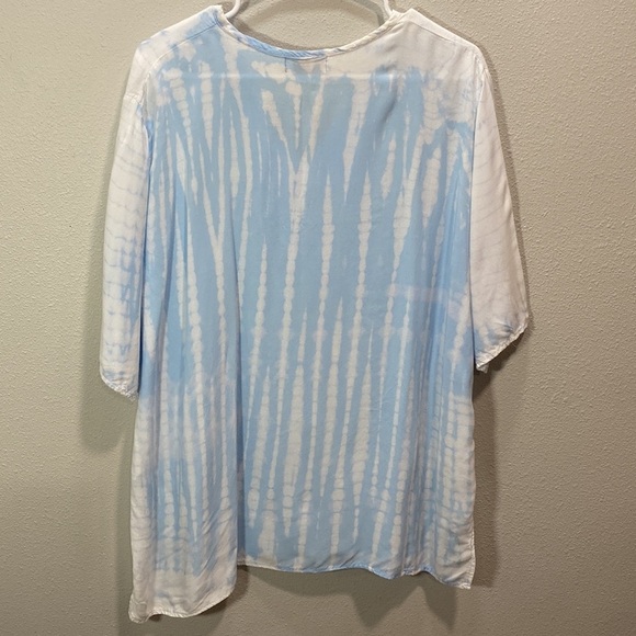 Style Kik natural tie‎ dye swim coverup light top - Picture 7 of 9